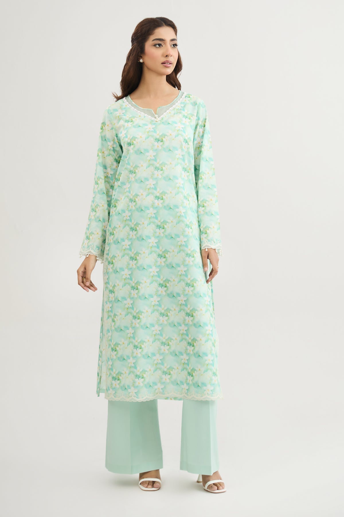 2 PIECE UNSTITCHED - LAWN | EMBROIDERED