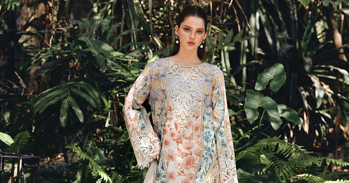 3 PIECE UNSTITCHED - LAWN | EMBROIDERED PRINTED