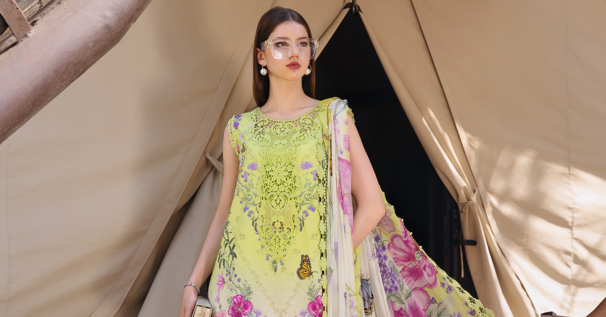 3 PIECE UNSTITCHED - LAWN | PRINTED EMBROIDERED