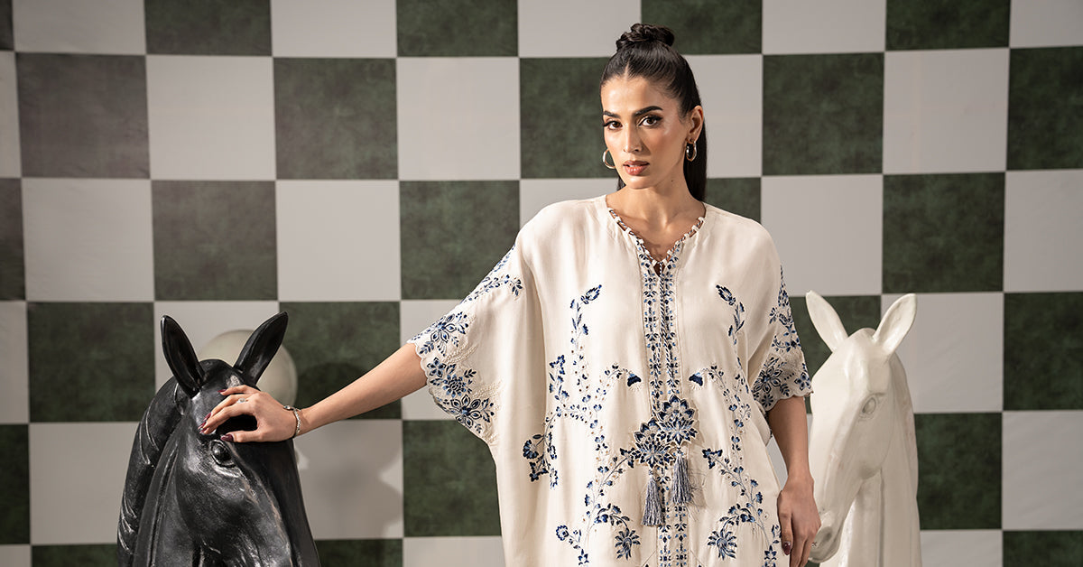 2 PIECE STITCHED - RAW SILK | EMBROIDERED