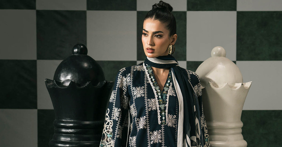 3 PIECE STITCHED - LAWN | EMBROIDERED