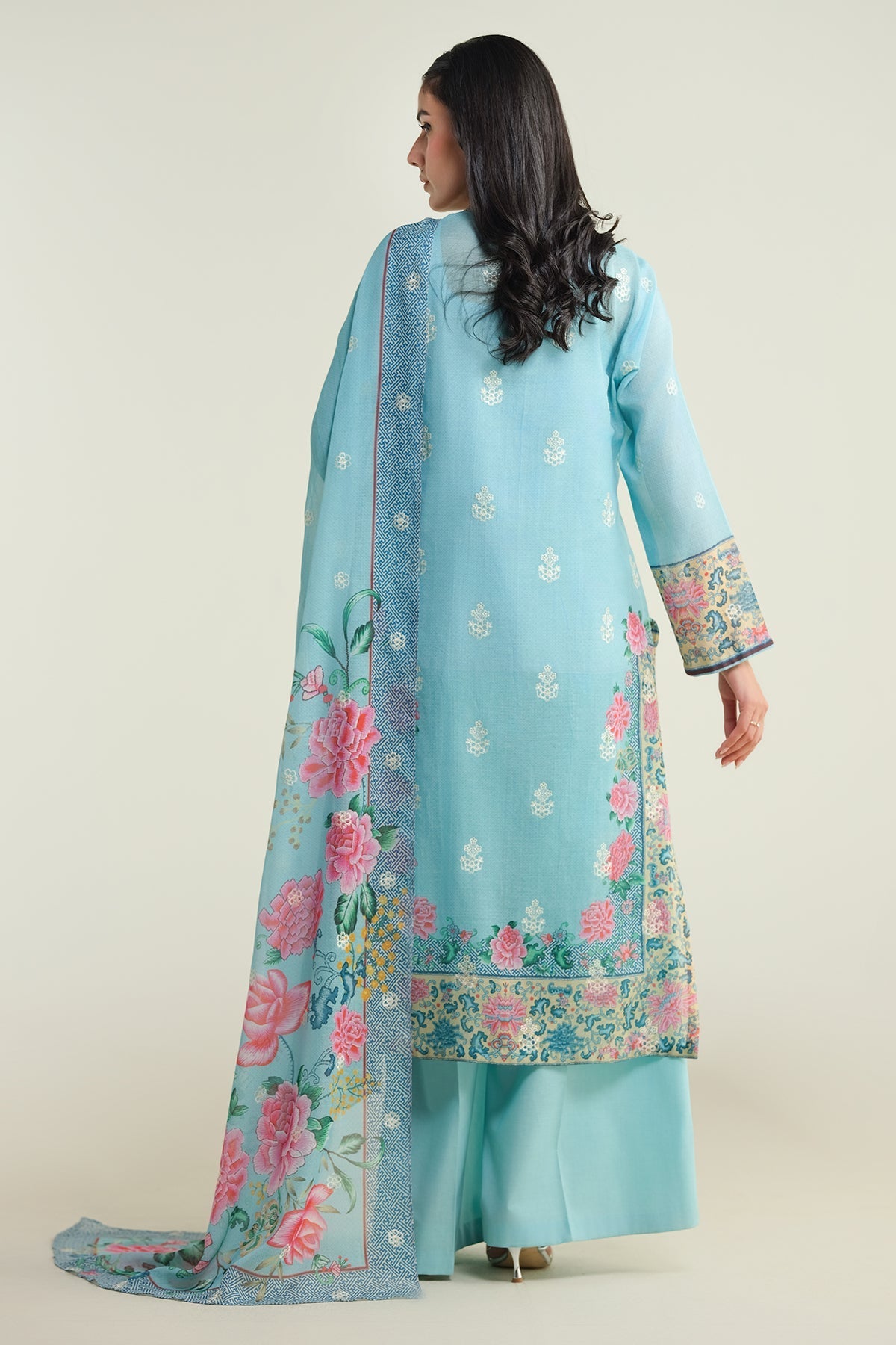 3 PIECE UNSTITCHED - MALMAL | EMBROIDERED