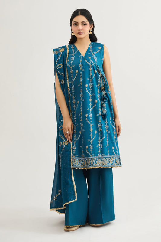 3 PIECE UNSTITCHED - LAWN | PRINTED