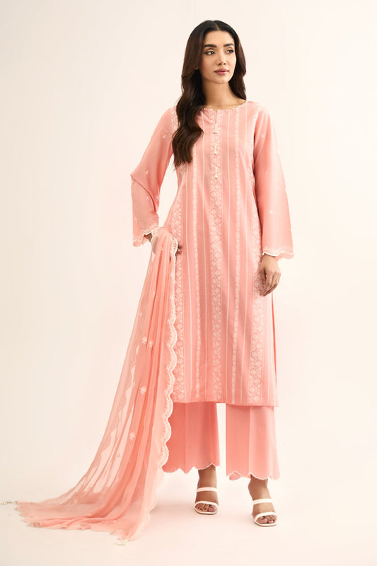 3 PIECE UNSTITCHED - LAWN  |  EMBROIDERED