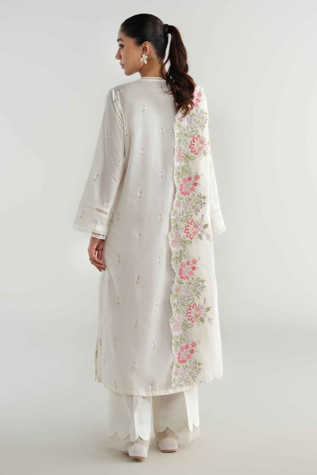 2 PIECE UNSTITCHED - LAWN | EMBROIDERED