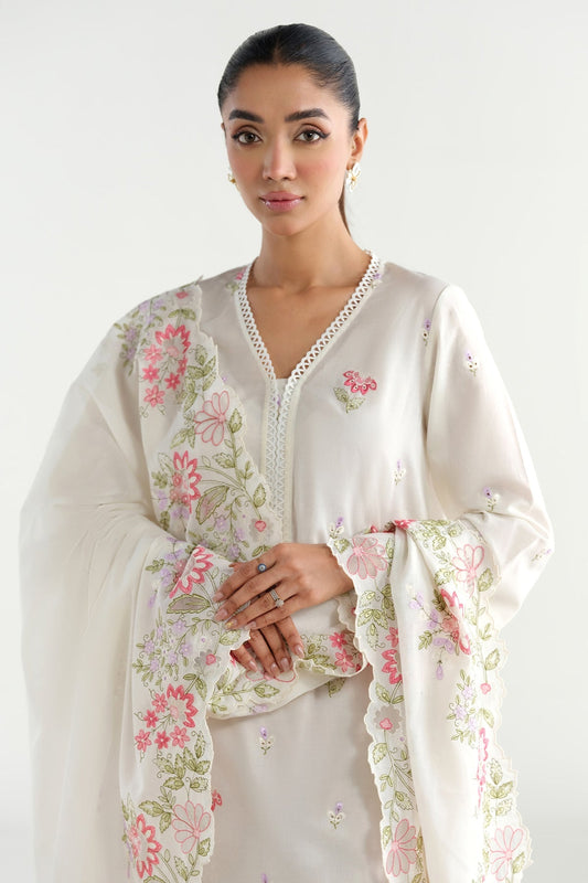 2 PIECE UNSTITCHED - LAWN | EMBROIDERED
