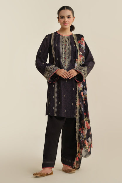 2 PIECE UNSTITCHED - LAWN | EMBROIDERED