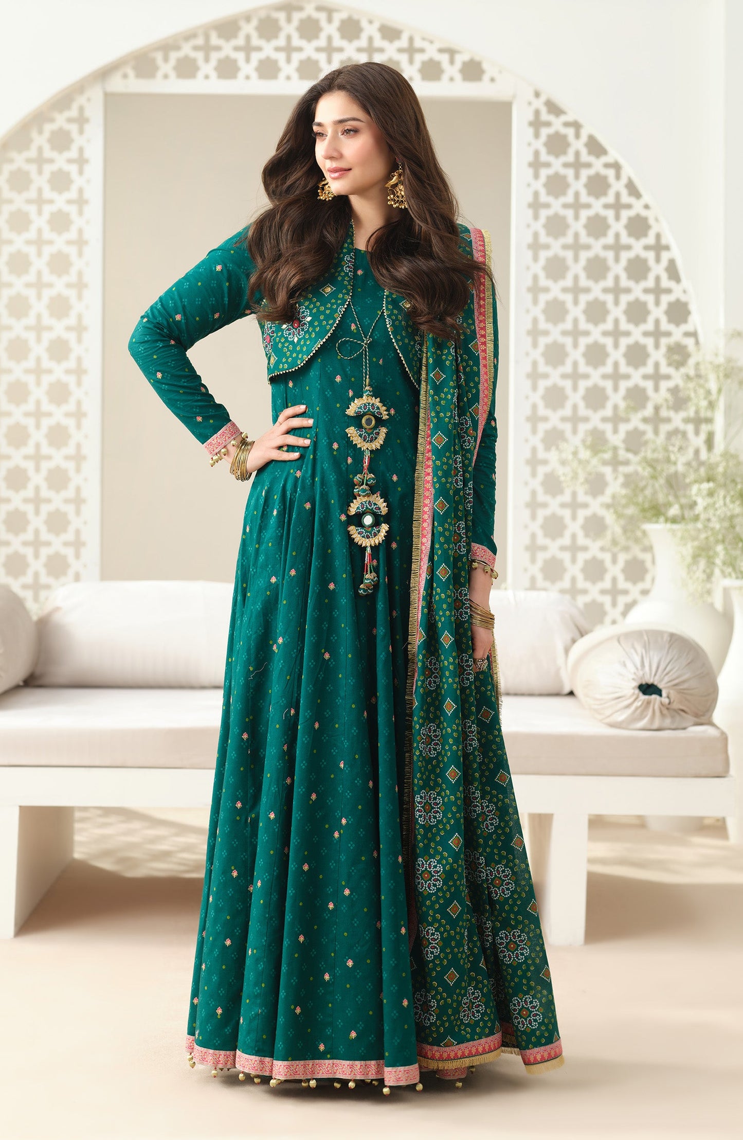 3 PIECE UNSTITCHED - LAWN  |  EMBROIDERED
