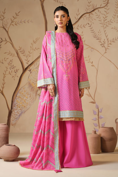 3 PIECE UNSTITCHED - LAWN | PRINTED