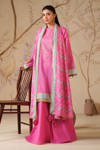 3 PIECE UNSTITCHED - LAWN | PRINTED