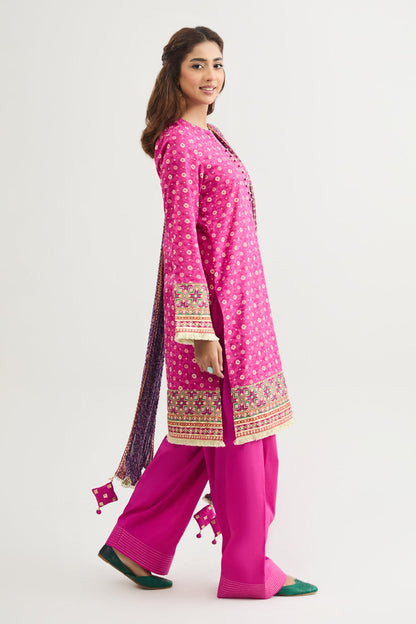 3 PIECE UNSTITCHED - LAWN | PRINTED
