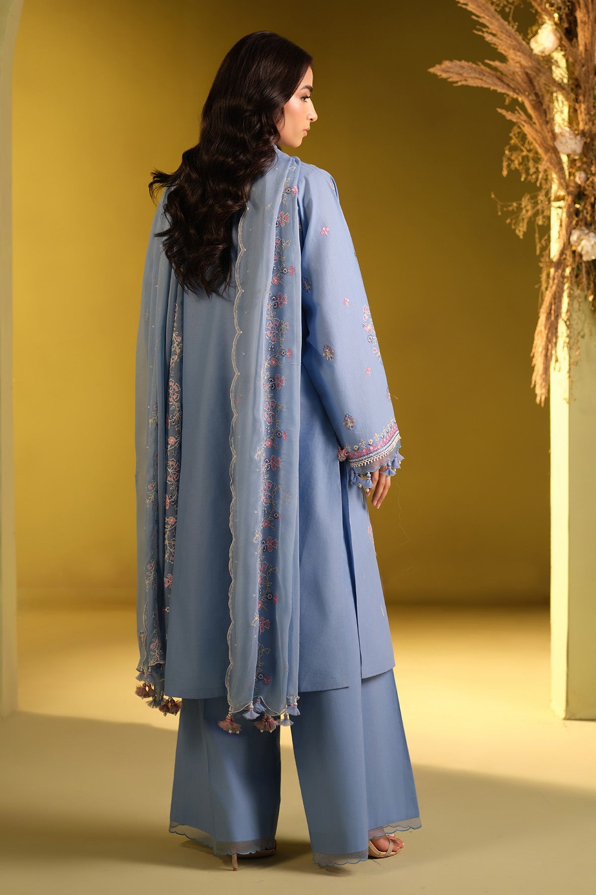 3 PIECE UNSTITCHED - LAWN  |  EMBROIDERED