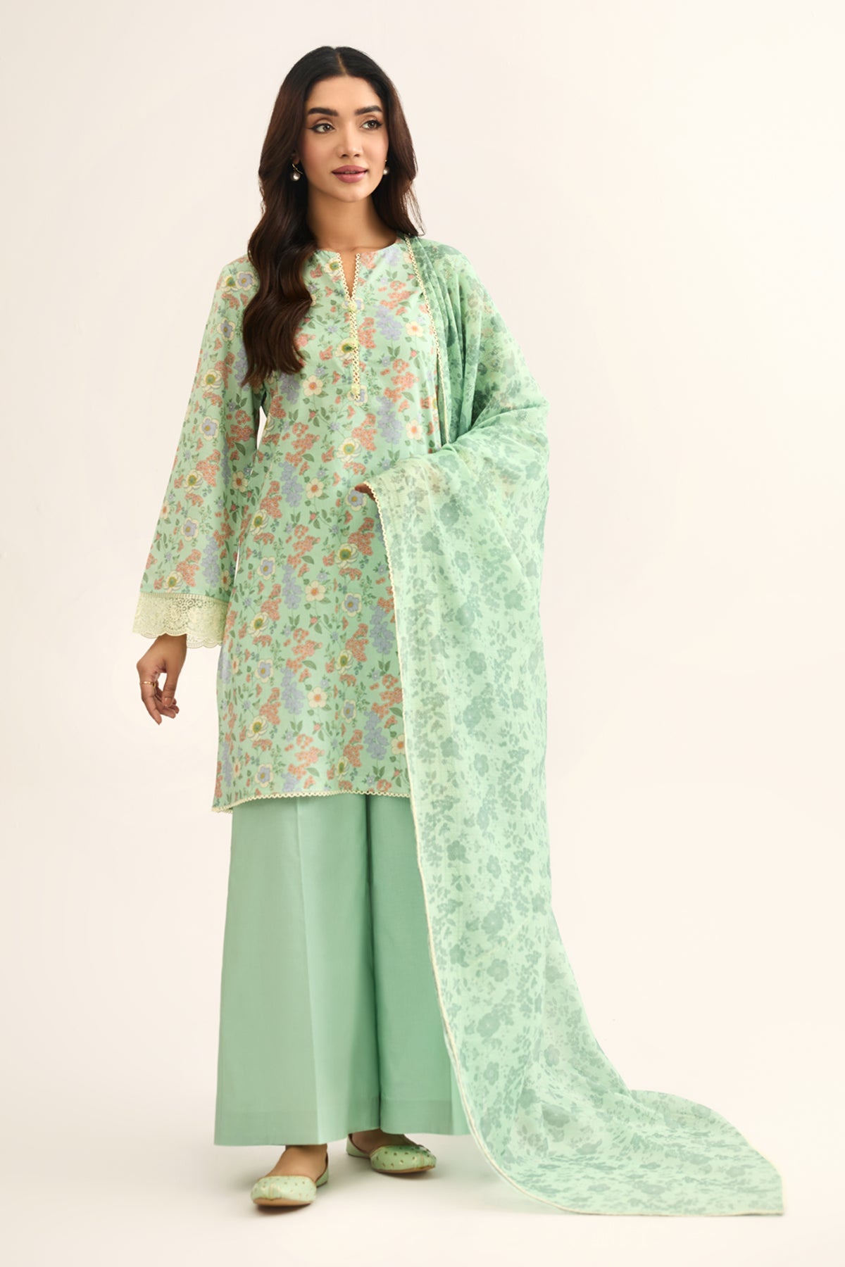 3 PIECE UNSTITCHED - LAWN | PRINTED