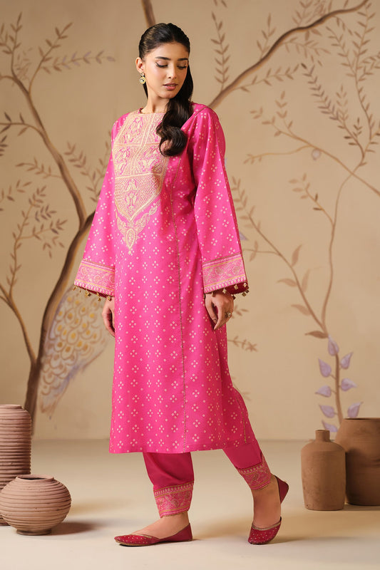 2 PIECE UNSTITCHED - LAWN  |  EMBROIDERED
