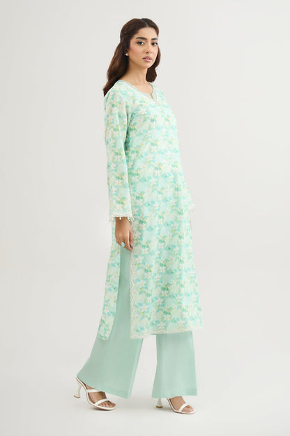 2 PIECE UNSTITCHED - LAWN | EMBROIDERED