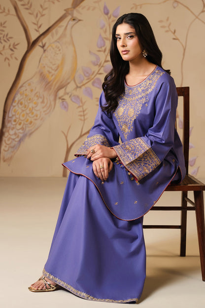 2 PIECE UNSTITCHED - LAWN | EMBROIDERED