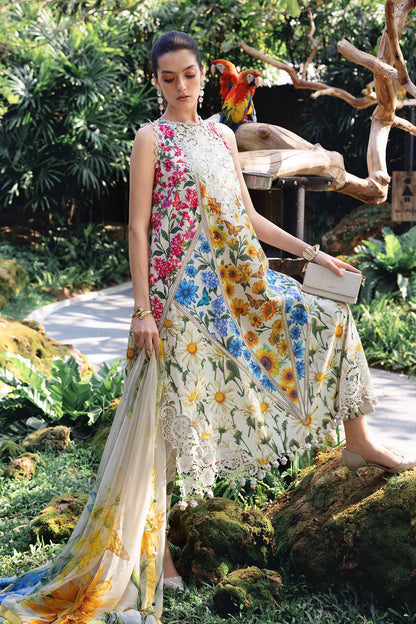 3 PIECE UNSTITCHED - LAWN | PRINTED EMBROIDERED
