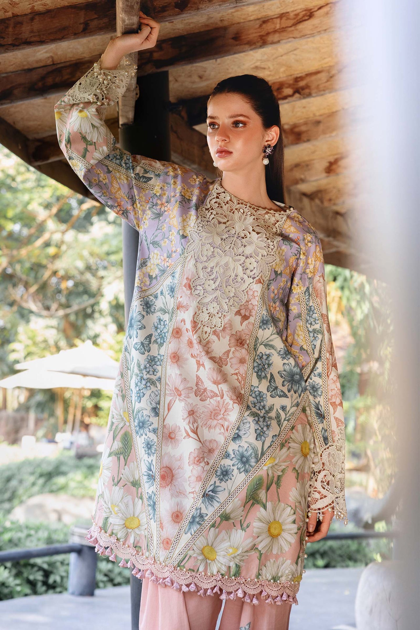 3 PIECE UNSTITCHED - LAWN | EMBROIDERED PRINTED