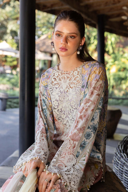 3 PIECE UNSTITCHED - LAWN | EMBROIDERED PRINTED