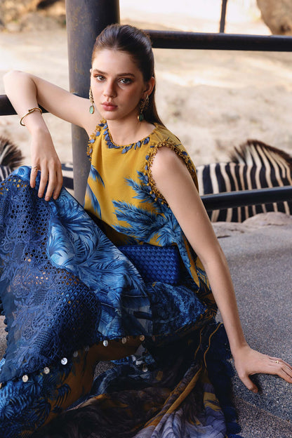 3 PIECE UNSTITCHED - LAWN | EMBROIDERED PRINTED