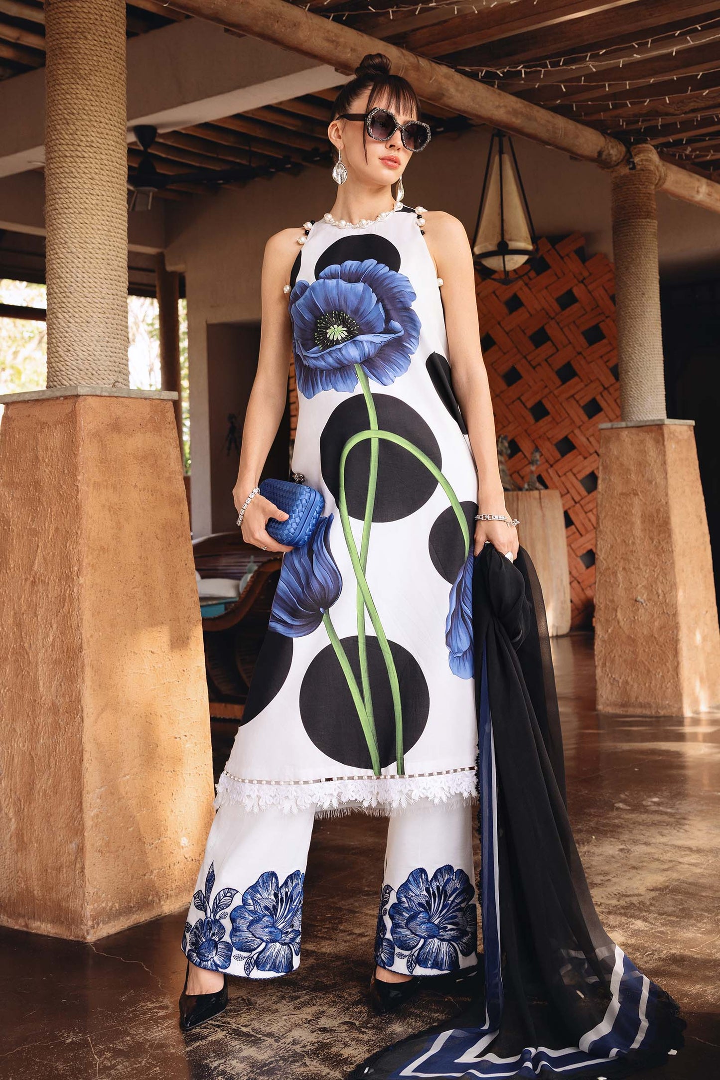 3 PIECE UNSTITCHED - LAWN | EMBROIDERED PRINTED