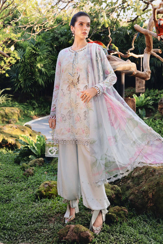 3 PIECE UNSTITCHED - LAWN | PRINTED EMBROIDERED
