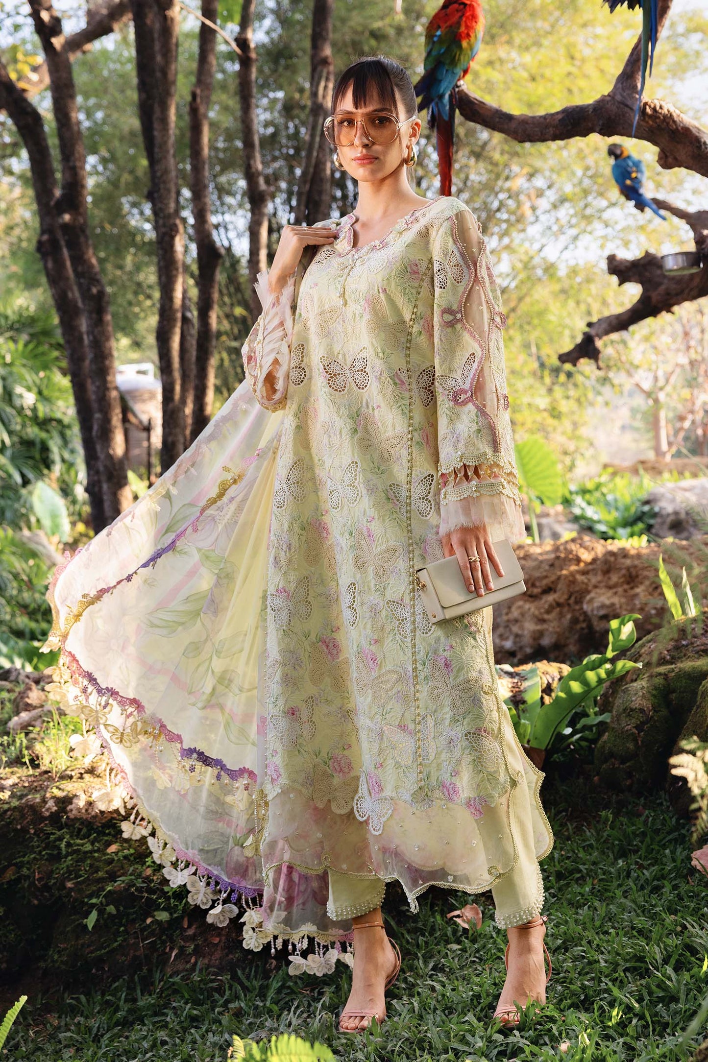 3 PIECE UNSTITCHED - LAWN | PRINTED EMBROIDERED