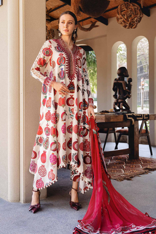 3 PIECE UNSTITCHED - LAWN | EMBROIDERED