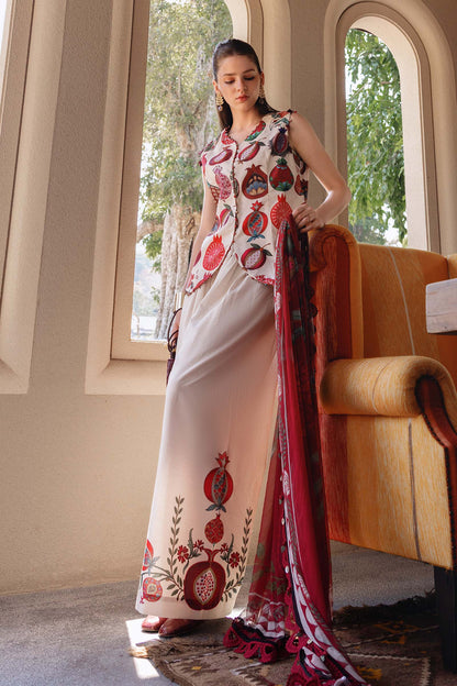 3 PIECE UNSTITCHED - LAWN | EMBROIDERED