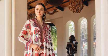 3 PIECE UNSTITCHED - LAWN | EMBROIDERED