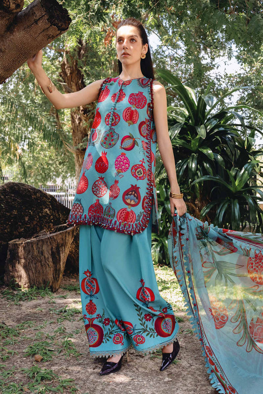 3 PIECE UNSTITCHED - LAWN | EMBROIDERED