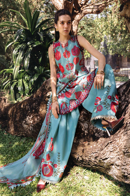3 PIECE UNSTITCHED - LAWN | EMBROIDERED