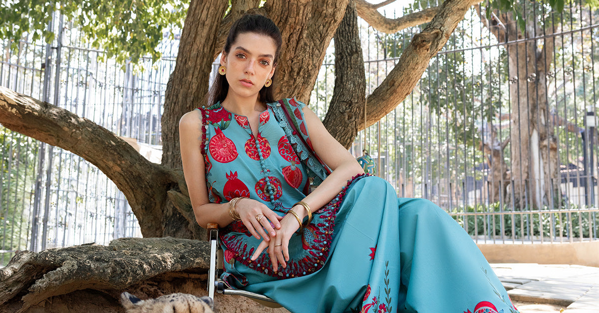 3 PIECE UNSTITCHED - LAWN | EMBROIDERED