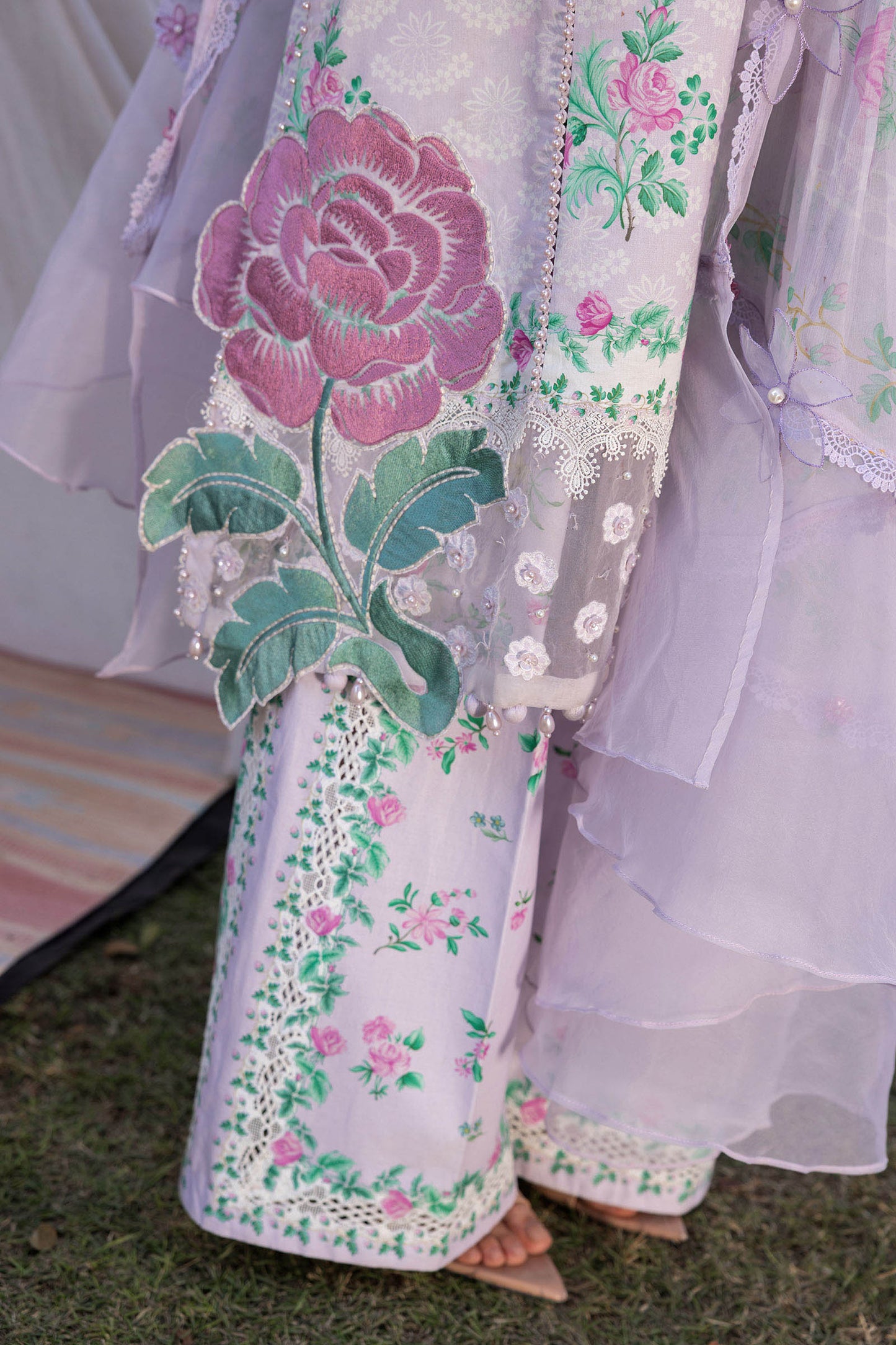 3 PIECE UNSTITCHED - LAWN | EMBROIDERED PRINTED