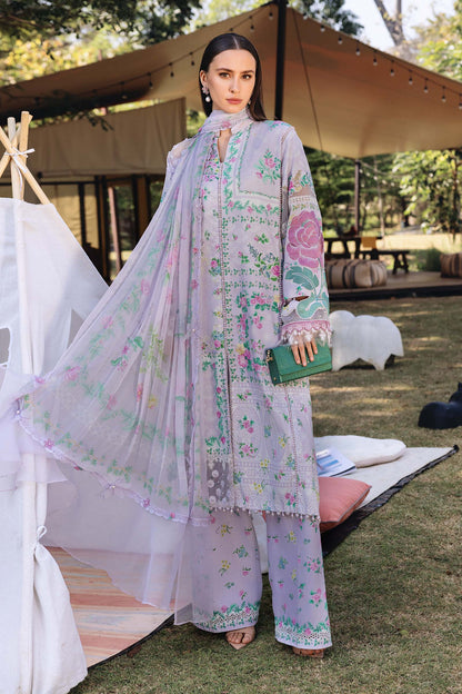 3 PIECE UNSTITCHED - LAWN | EMBROIDERED PRINTED