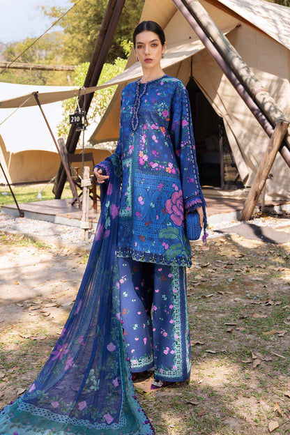 3 PIECE UNSTITCHED - LAWN | PRINTED EMBROIDERED
