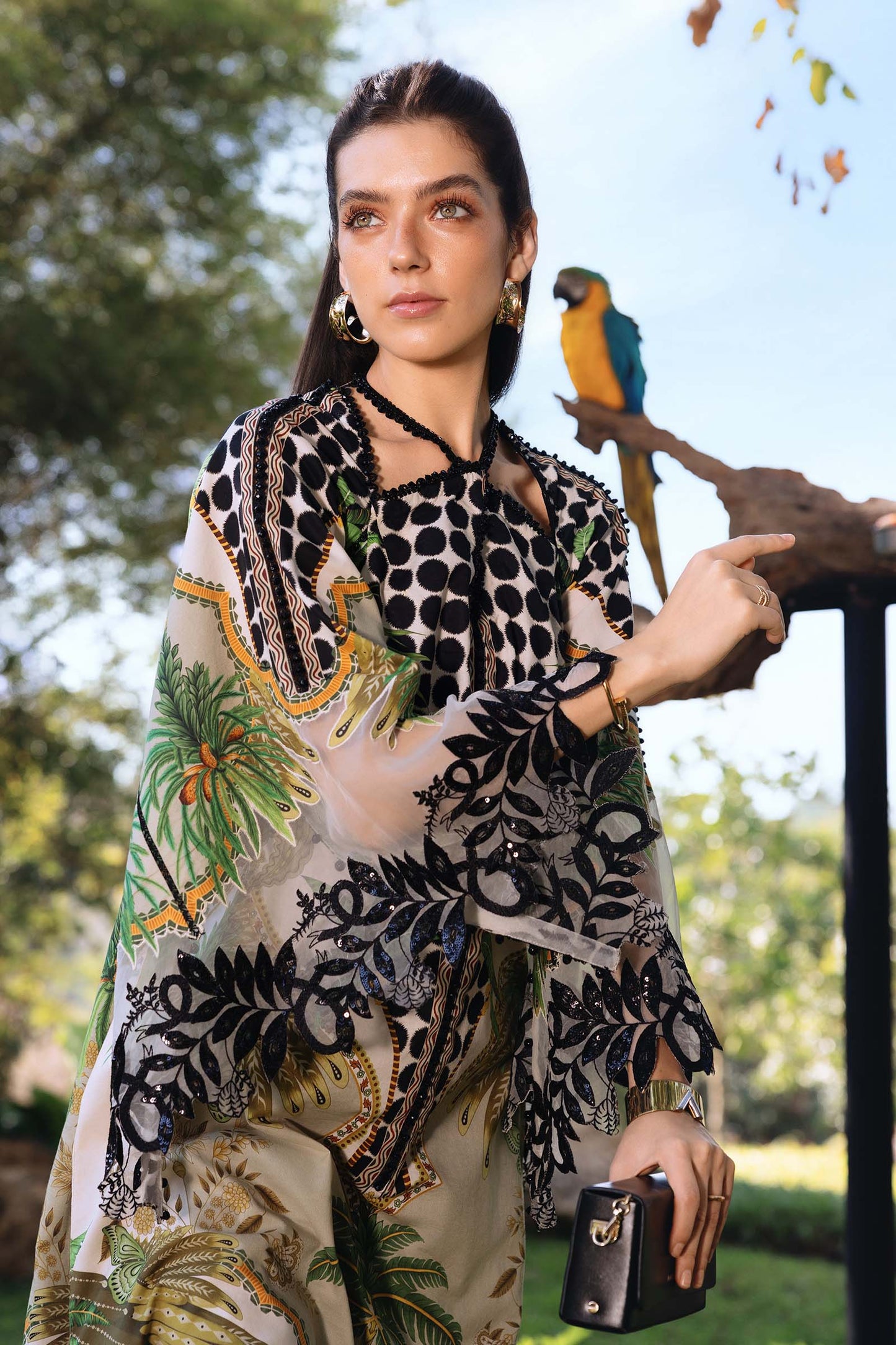 3 PIECE UNSTITCHED - LAWN | PRINTED EMBROIDERED