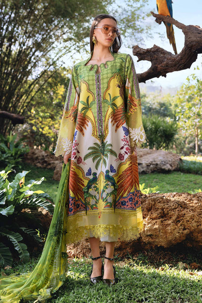 3 PIECE UNSTITCHED - LAWN | PRINTED EMBROIDERED