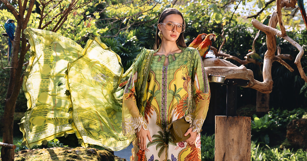 3 PIECE UNSTITCHED - LAWN | PRINTED EMBROIDERED