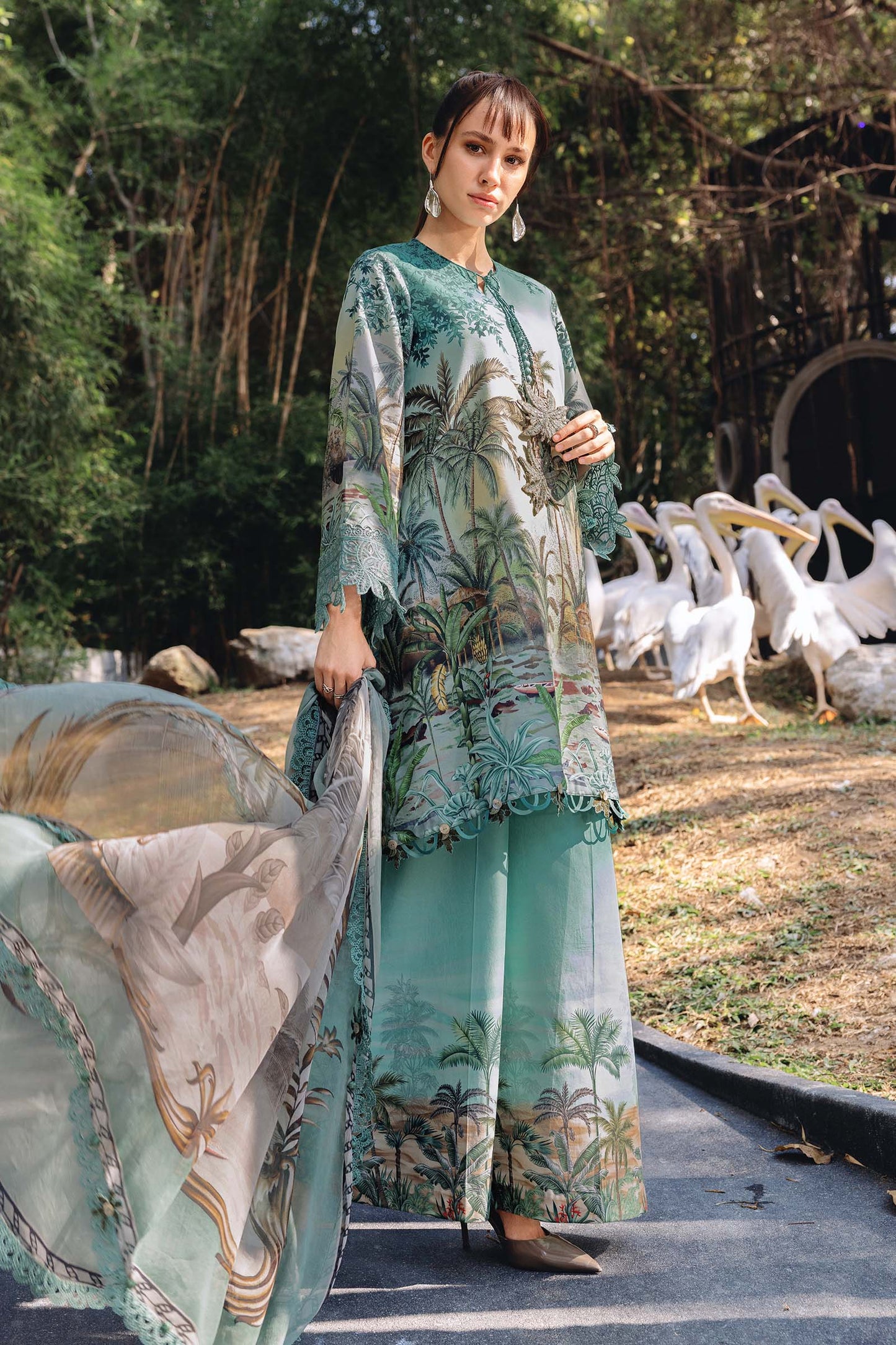 3 PIECE UNSTITCHED - LAWN | PRINTED EMBROIDERED