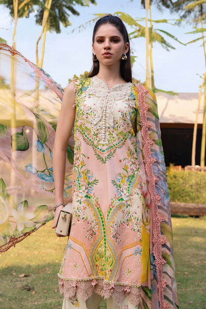 3 PIECE UNSTITCHED - LAWN | EMBROIDERED PRINTED