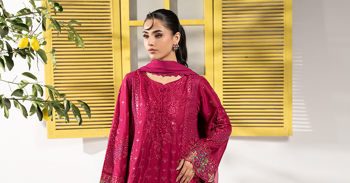 3 PIECE STITCHED - LAWN | EMBROIDERED
