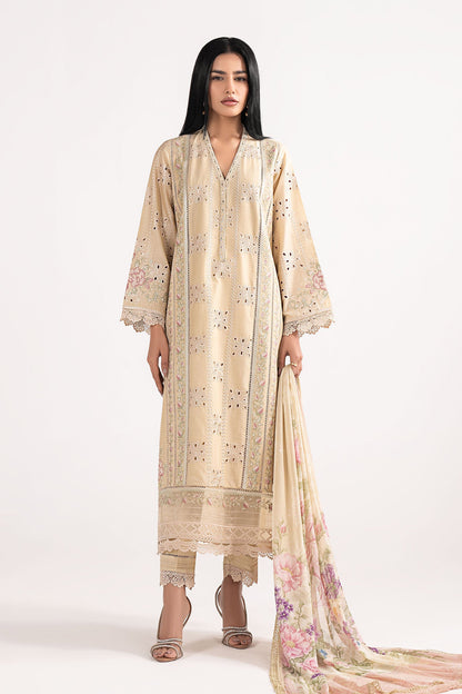3 PIECE STITCHED - LAWN | EMBROIDERED