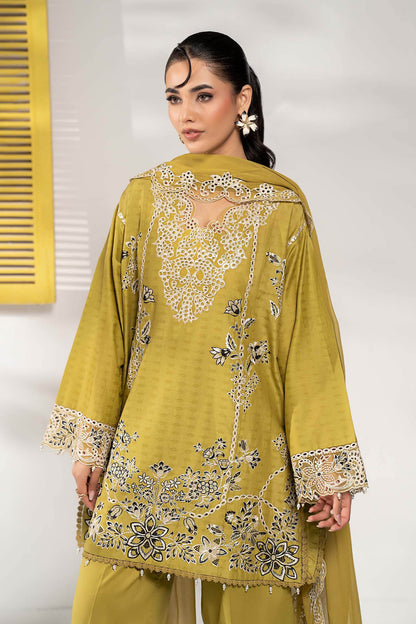 3 PIECE STITCHED - DOBBY LAWN | EMBROIDERED