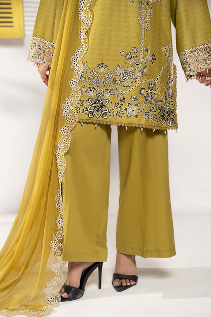 3 PIECE STITCHED - DOBBY LAWN | EMBROIDERED