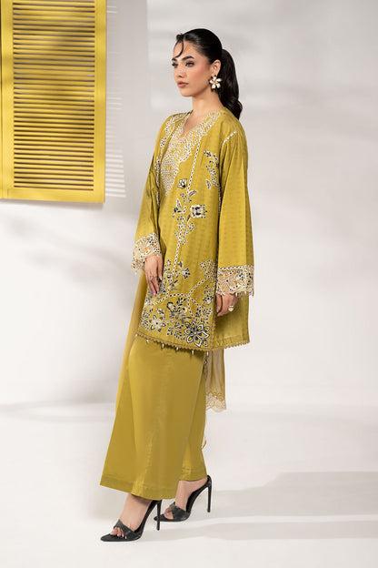 3 PIECE STITCHED - DOBBY LAWN | EMBROIDERED