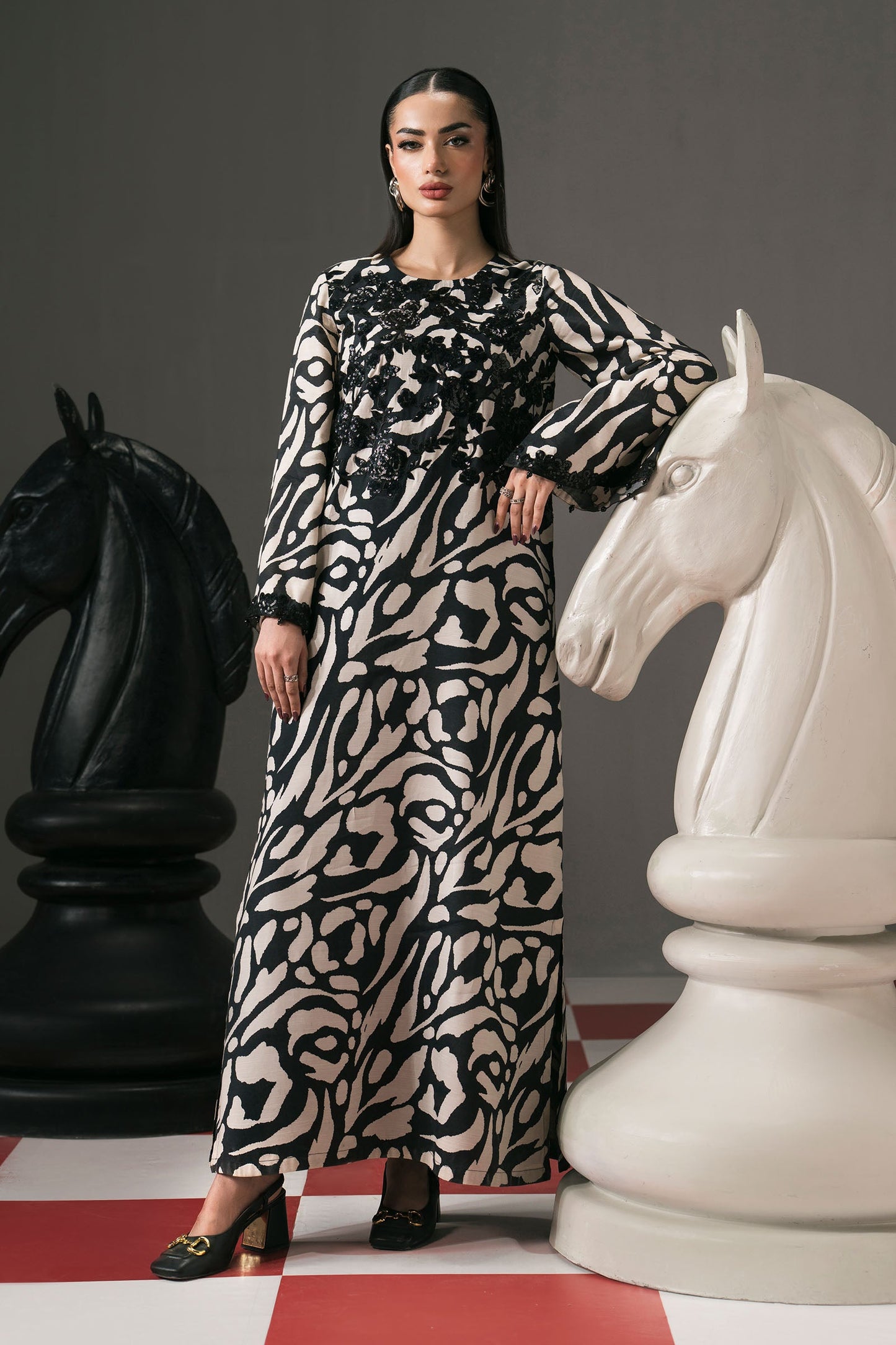 2 PIECE STITCHED - RAW SILK | EMBROIDERED