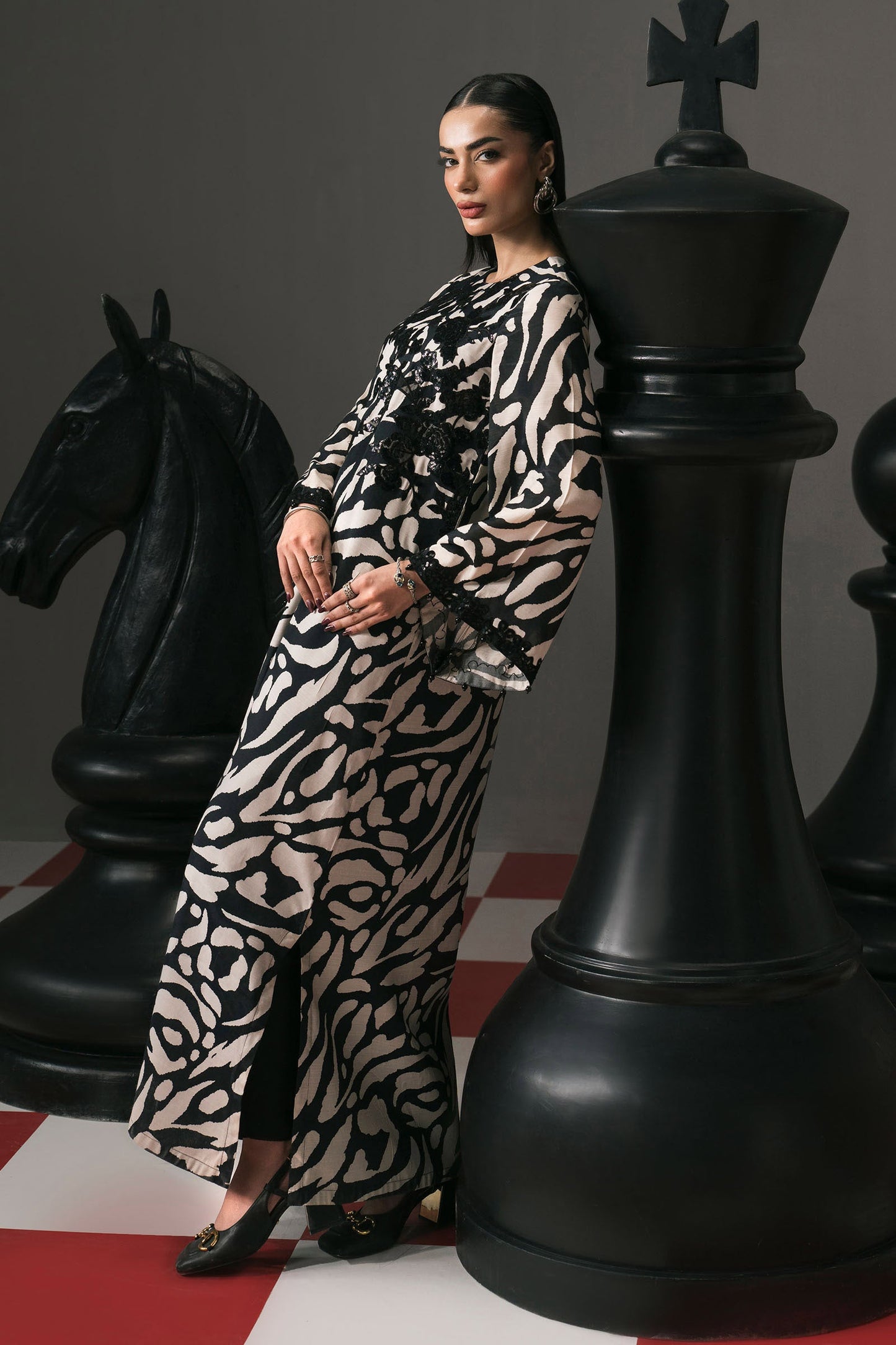 2 PIECE STITCHED - RAW SILK | EMBROIDERED