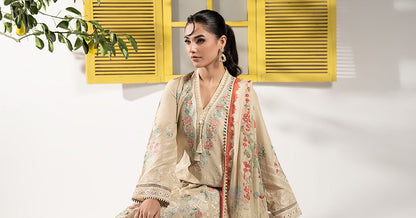 3 PIECE STITCHED - LAWN | EMBROIDERED