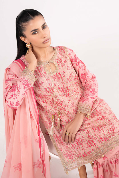3 PIECE STITCHED - LAWN | EMBROIDERED